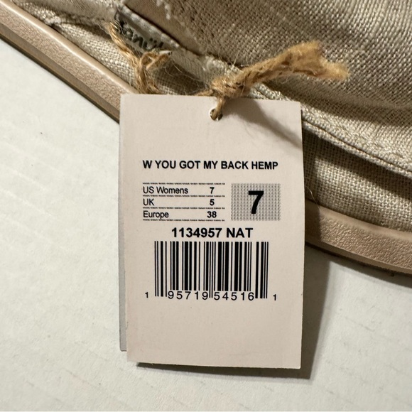 Sanuk Hemp Slip-On Sandals - Tan - Picture 3 of 8